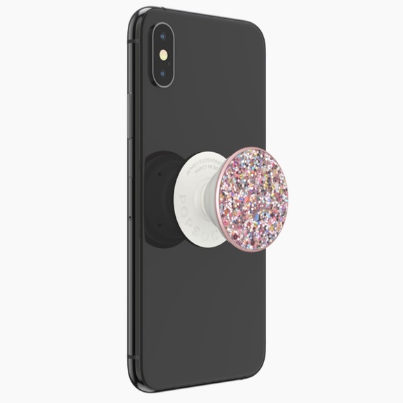 POPSOCKET Pink Crushed Glitter Sparkle Bling Premium PopGrip Phone Stand - Picture 6 of 12